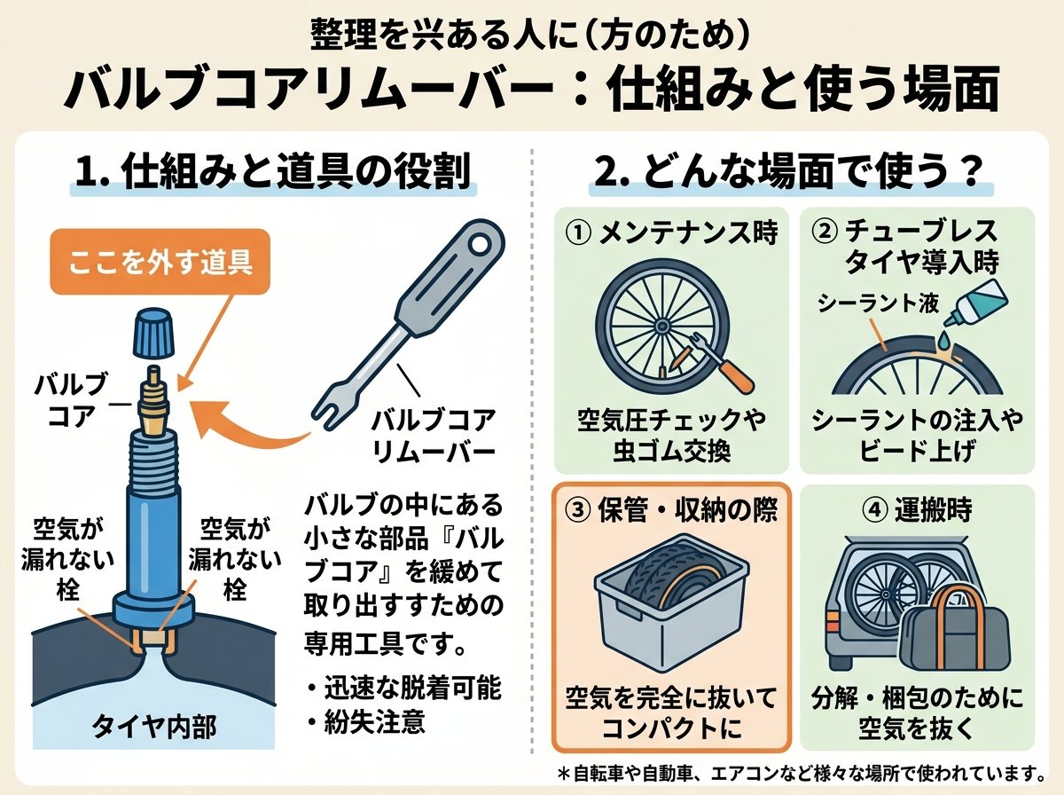 バルブコアリムーバーとは何か・使う場面を理解する
