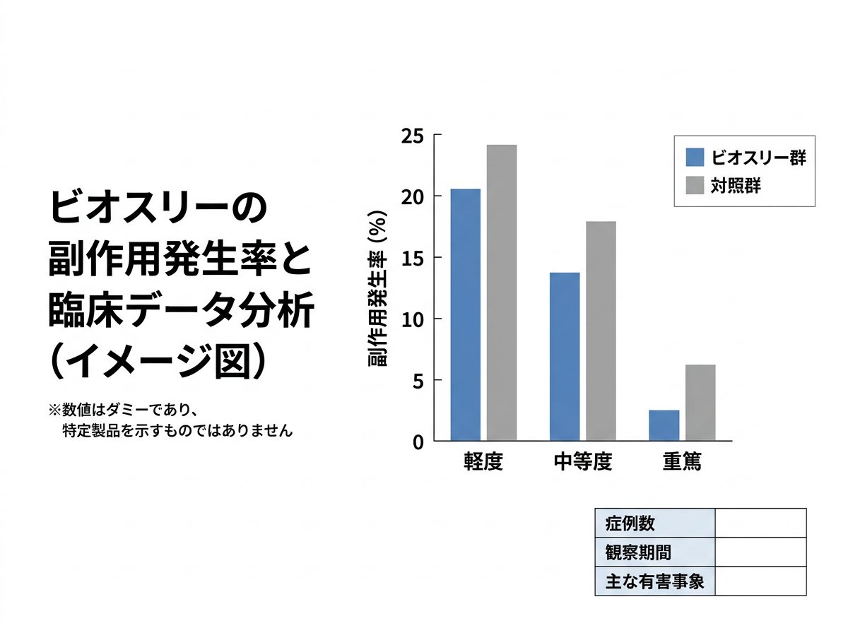 ビオスリーの副作用発生率と臨床データ分析