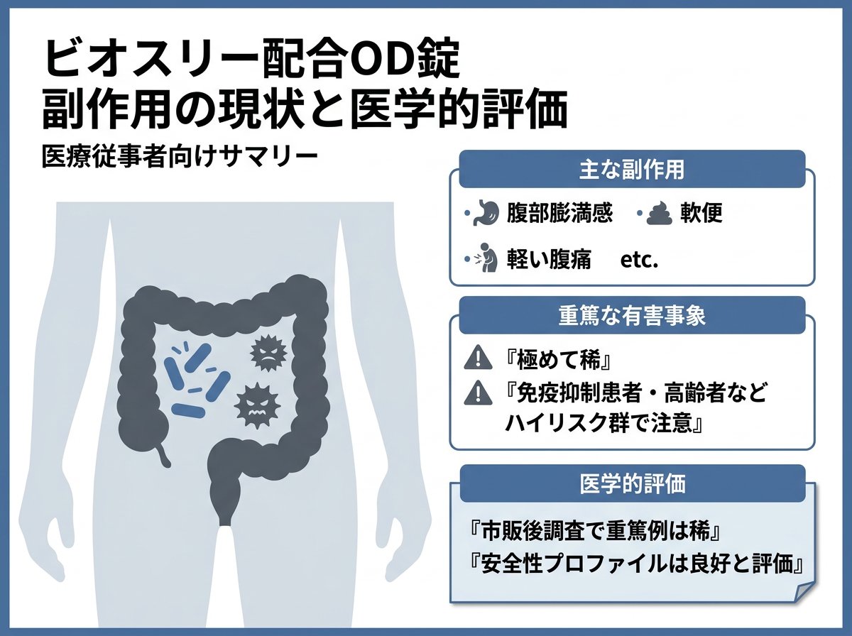 ビオスリー配合od錠副作用の現状と医学的評価