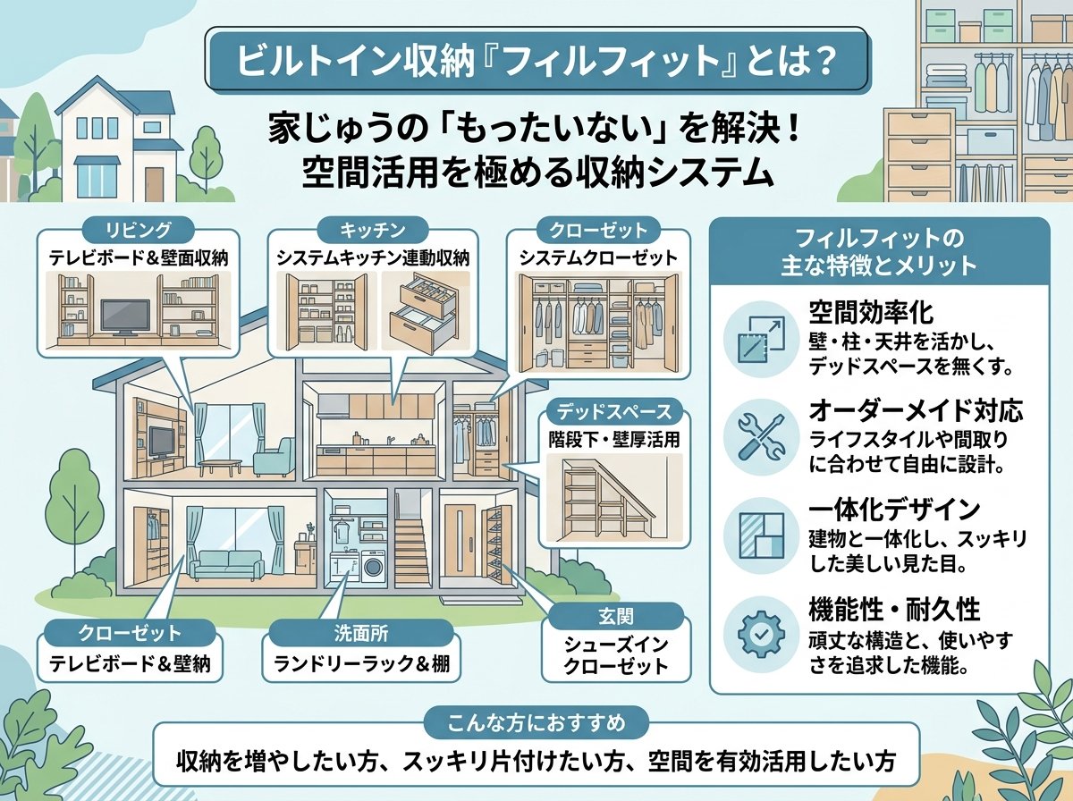 ビルトイン収納フィルフィットとはどんな製品か