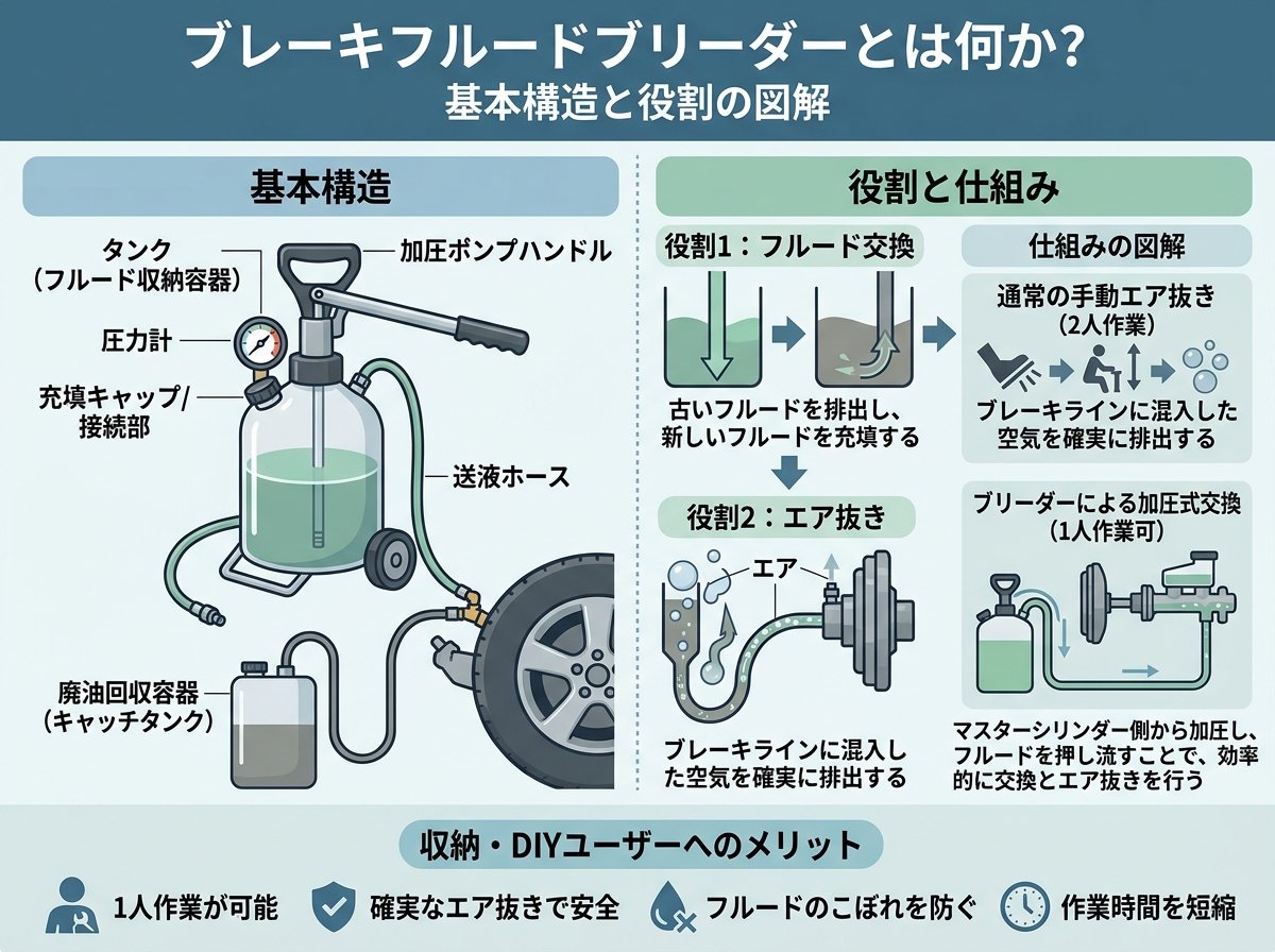ブレーキフルードブリーダーとは何か?基本構造と役割