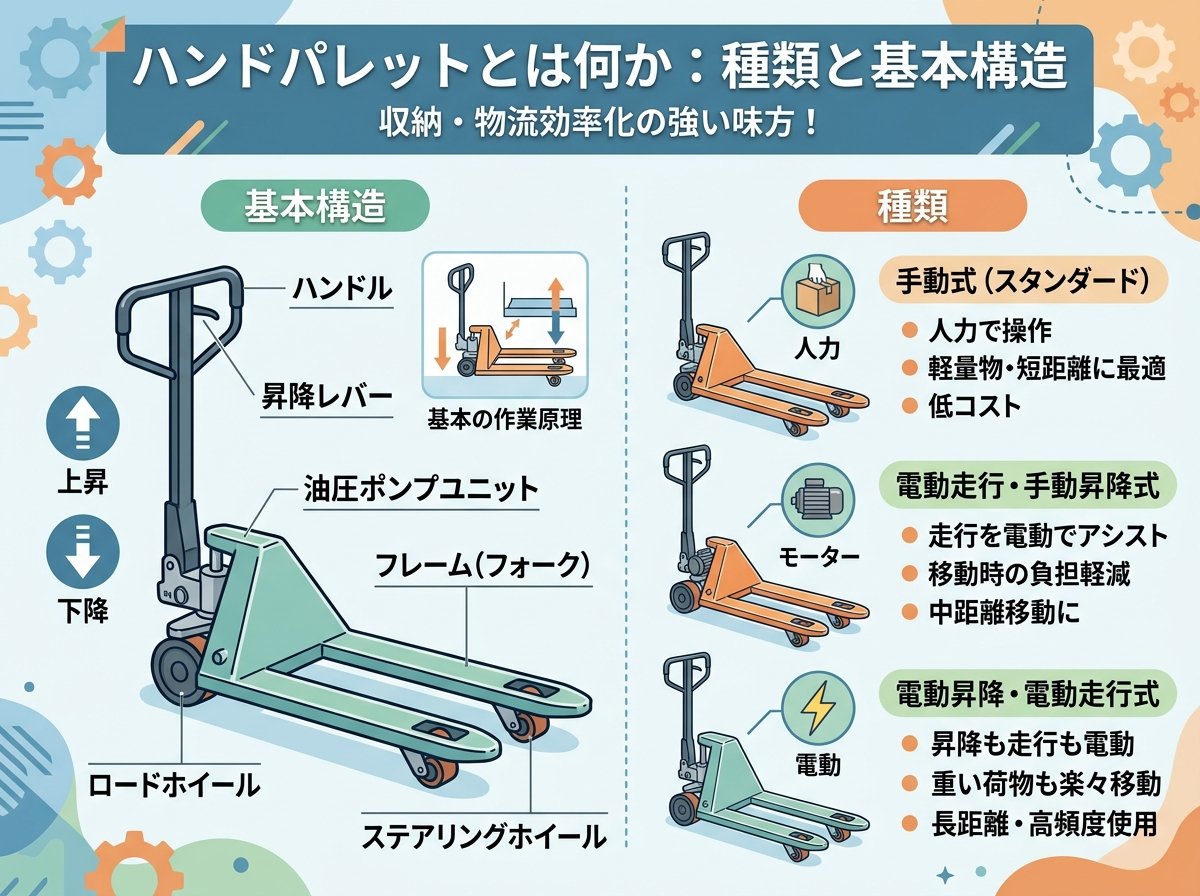 ハンドパレットとは何か:種類と基本構造