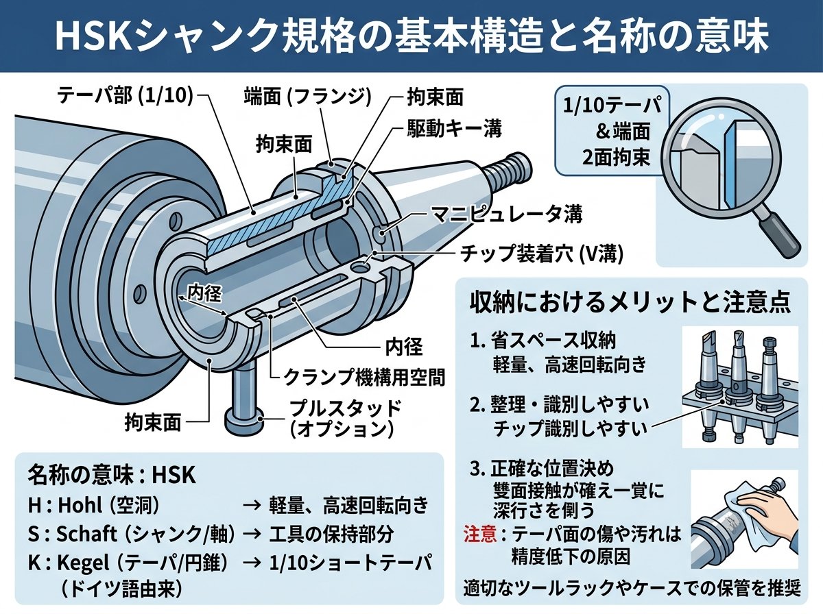 hskシャンク規格の基本構造と名称の意味
