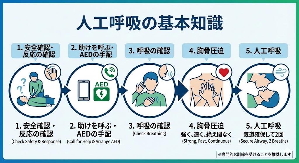人工呼吸の基本知識