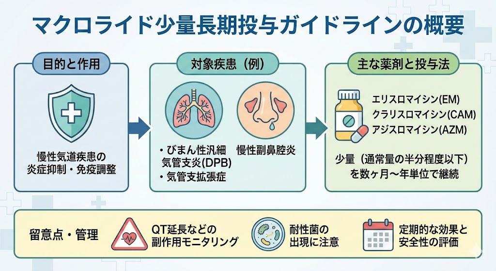 マクロライド少量長期投与ガイドライン