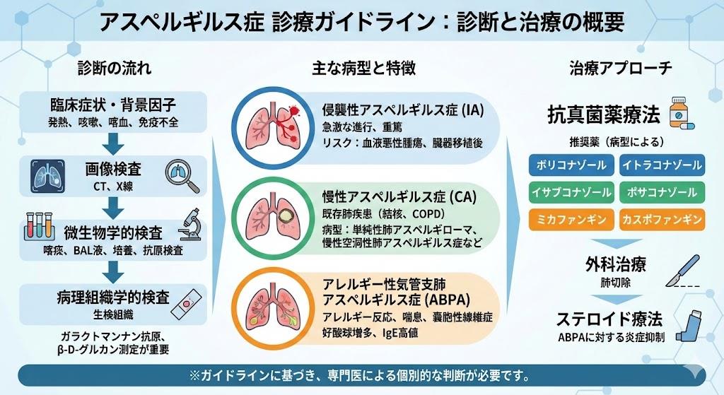 アスペルギルス症ガイドラインにおける診断と治療