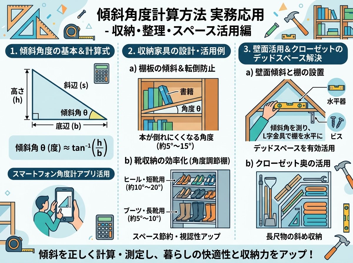 傾斜角度計算方法実務応用