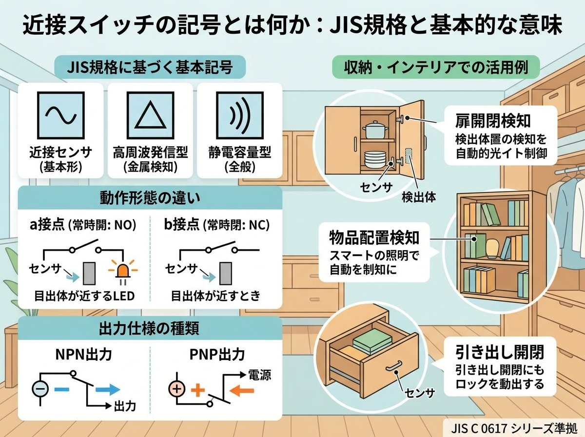 近接スイッチの記号とは何か：JIS規格と基本的な意味