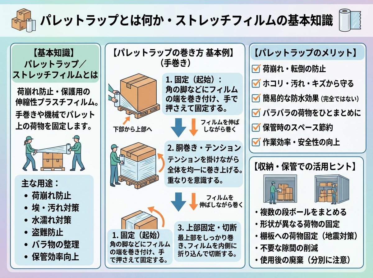 パレットラップとは何か・ストレッチフィルムの基本知識