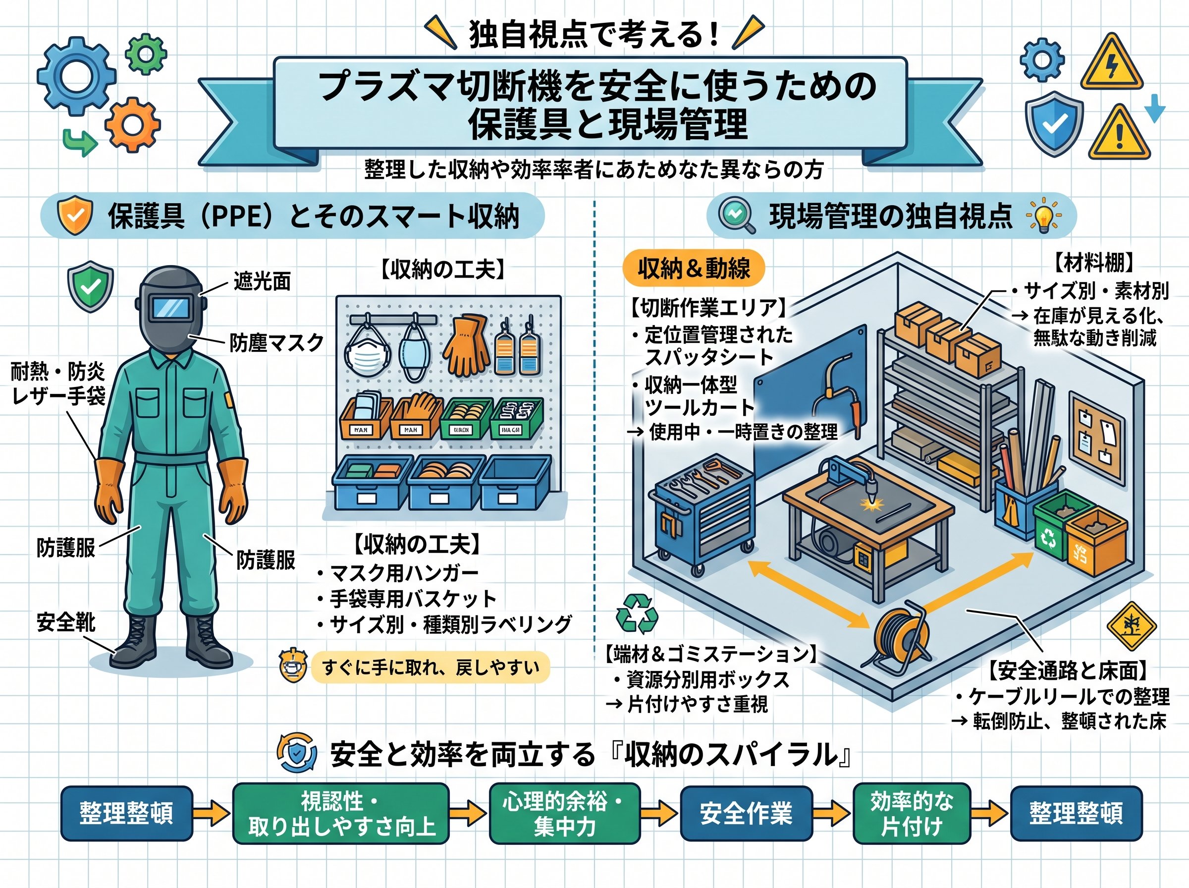 プラズマ切断機を安全に使うための保護具と現場管理の独自視点