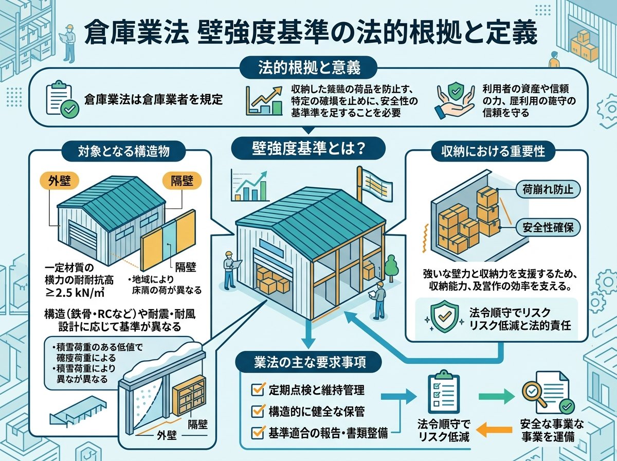 倉庫業法壁強度基準の法的根拠と定義