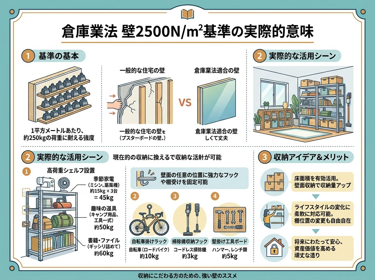 倉庫業法壁2500N/㎡基準の実際的意味